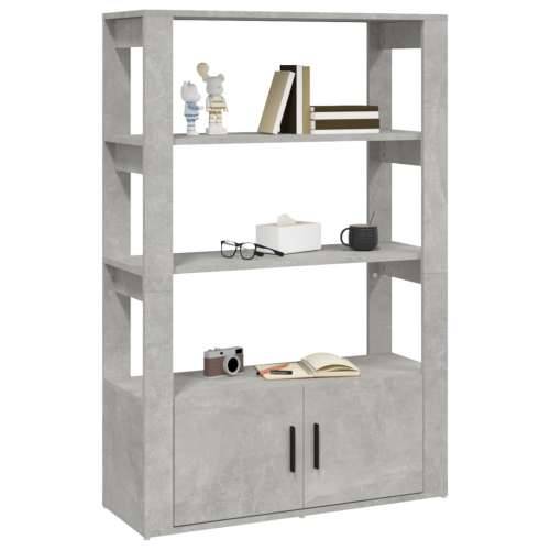 Komoda siva boja betona 80x30x119,5 cm od konstruiranog drva - Beton siva 1 Cijena