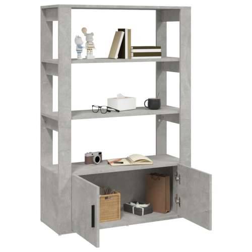Komoda siva boja betona 80x30x119,5 cm od konstruiranog drva - Beton siva 1 Cijena