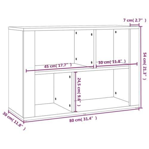 Komoda siva boja betona 80x30x54 cm od konstruiranog drva - Beton siva 1 Cijena