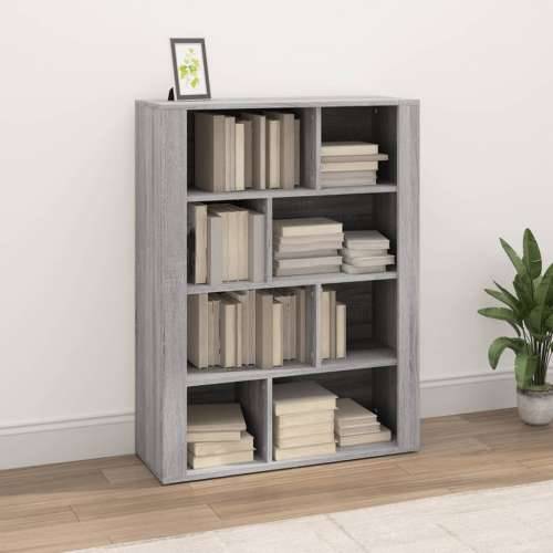 Komoda sivog hrasta sonome 80x30x106 cm od konstruiranog drva - Sivi hrast sonoma 1 Cijena