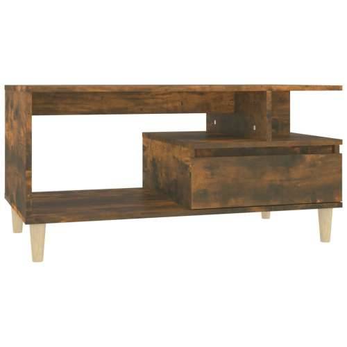 Stolić za kavu boja hrasta 90x49x45 cm konstruirano drvo - Dimljeni hrast 1 Cijena