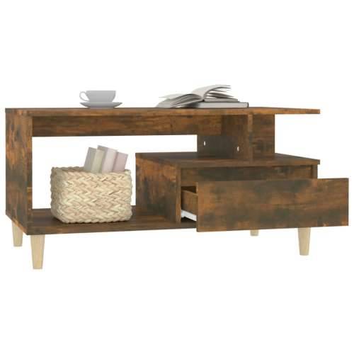 Stolić za kavu boja hrasta 90x49x45 cm konstruirano drvo - Dimljeni hrast 1 Cijena