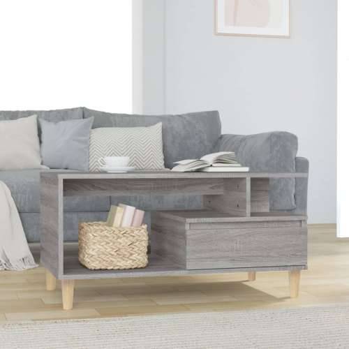 Stolić za kavu boja sivog hrasta 90x49x45 cm konstruirano drvo - Sivi hrast sonoma 1 Cijena