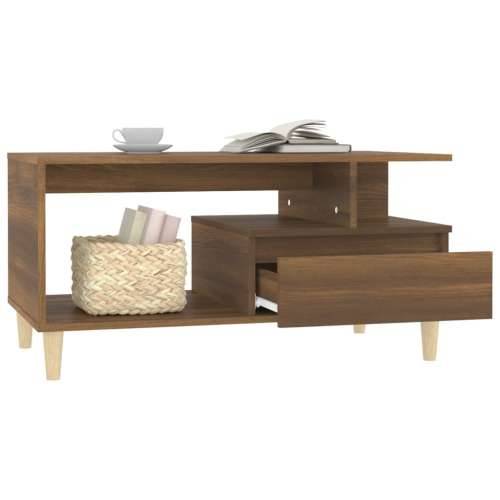 Stolić za kavu smeđi hrast 90x49x45 cm konstruirano drvo - Smeđi hrast 1 Cijena