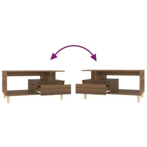 Stolić za kavu smeđi hrast 90x49x45 cm konstruirano drvo - Smeđi hrast 1 Cijena