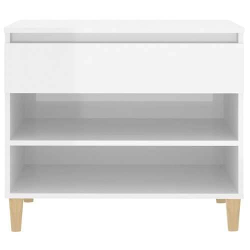 Ormarić za cipele sjajni bijeli 70x36x60 cm konstruirano drvo - Visoko sjajno bijela 1 Cijena
