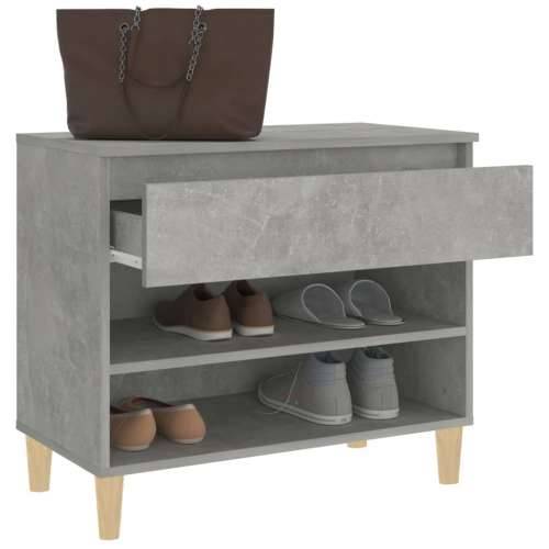 Ormarić za cipele boja betona 70 x 36 x 60 cm konstruirano drvo - Beton siva 1 Cijena