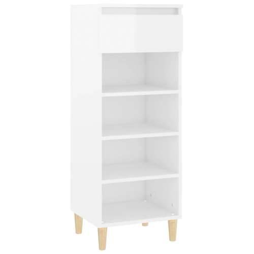 Ormarić za cipele sjajni bijeli 40x36x105 cm konstruirano drvo - Visoko sjajno bijela 1 Cijena