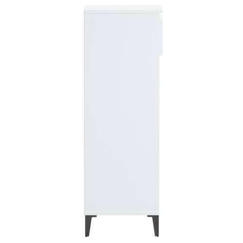 Stalak za cipele sjajni bijeli 40x36x105 cm konstruirano drvo - Visoko sjajno bijela 1 Cijena