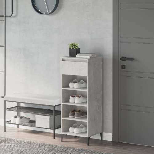 Stalak za cipele boja betona 40x36x105 cm konstruirano drvo - Beton siva 1 Cijena