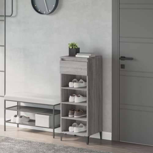 Stalak za cipele boja hrasta 40x36x105 cm konstruirano drvo - Sivi hrast sonoma 1 Cijena