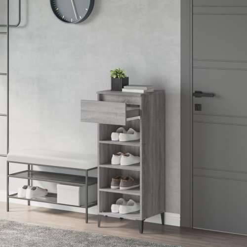 Stalak za cipele boja hrasta 40x36x105 cm konstruirano drvo - Sivi hrast sonoma 1 Cijena