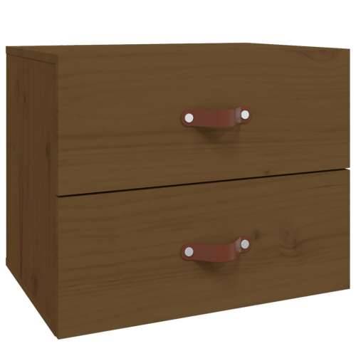 Zidni noćni ormarići 2 kom Smeđa boja meda 50x36x40 cm - boja meda 2 1 Cijena