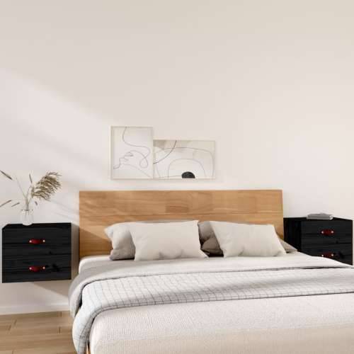 Zidni noćni ormarići 2 kom Crna 50x36x40 cm - Crna 2 1 Cijena