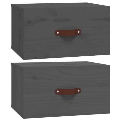 Zidni noćni ormarići 2 kom Siva 40 x 29,5 x 22 cm - Siva 2 1 Cijena