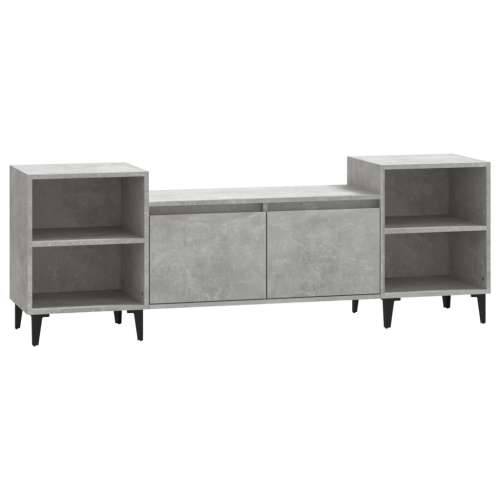 TV ormarić boja betona 160x35x55 cm od konstruiranog drva - Beton siva 1 Cijena