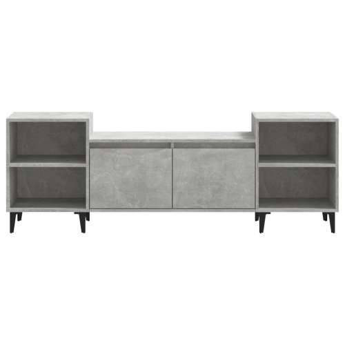 TV ormarić boja betona 160x35x55 cm od konstruiranog drva - Beton siva 1 Cijena