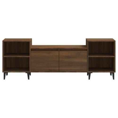 TV ormarić boja smeđeg hrasta 160x35x55 cm konstruirano drvo - Smeđi hrast 1 Cijena
