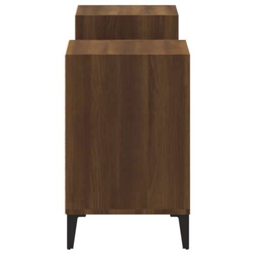 TV ormarić boja smeđeg hrasta 160x35x55 cm konstruirano drvo - Smeđi hrast 1 Cijena