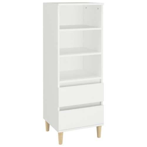 Visoka komoda bijela 40 x 36 x 110 cm od konstruiranog drva - Bijela 1 Cijena