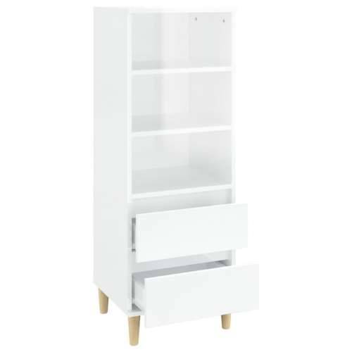 Visoka komoda bijela 40 x 36 x 110 cm od konstruiranog drva - Bijela 1 Cijena
