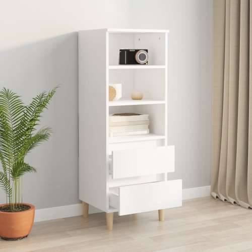 Visoka komoda bijela 40 x 36 x 110 cm od konstruiranog drva - Bijela 1 Cijena