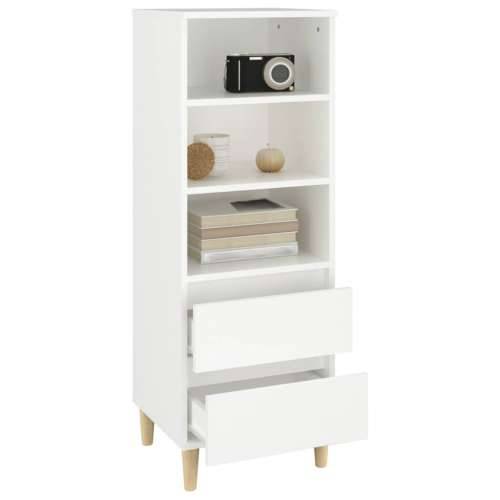 Visoka komoda bijela 40 x 36 x 110 cm od konstruiranog drva - Bijela 1 Cijena