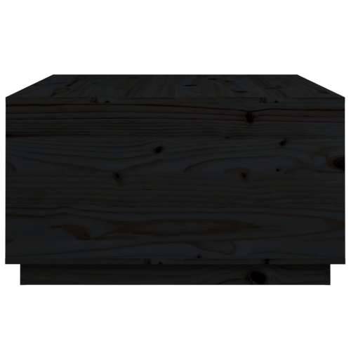 Stolić za kavu crni 80x80x45 cm od masivne borovine - Crna 1 Cijena