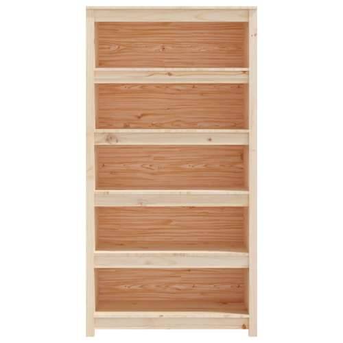 Ormarić za knjige 80x35x154 cm od masivne borovine - Prirodna 1 154 cm 80 cm Cijena