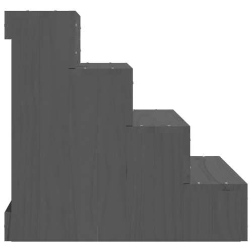 Stepenice za kućne ljubimce sive 40x49x47 cm od borovine - Siva 40 x 49 x 47 cm Cijena