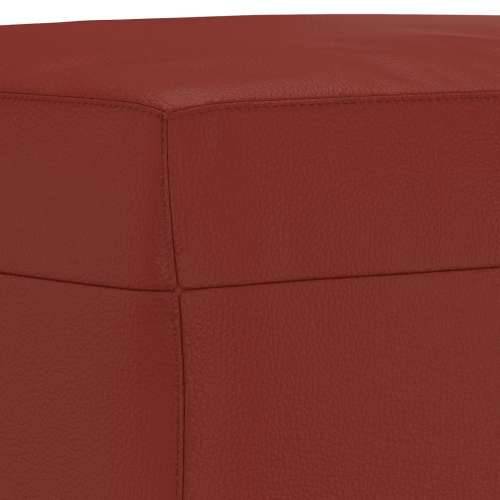 Tabure crvena boja vina 60 x 50 x 41 cm od umjetne kože - boja crnog vina 60 x 50 x 41 cm 1 Cijena