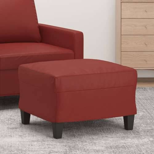 Tabure crvena boja vina 60 x 50 x 41 cm od umjetne kože - boja crnog vina 60 x 50 x 41 cm 1 Cijena