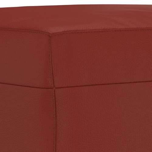Tabure crvena boja vina 60 x 50 x 41 cm od umjetne kože - boja crnog vina 60 x 50 x 41 cm 1 Cijena