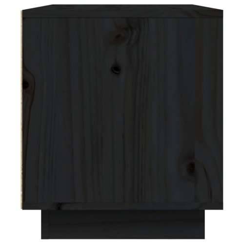 TV ormarić Crna 80 x 35 x 40,5 cm od masivne borovine - Crna 1 Cijena