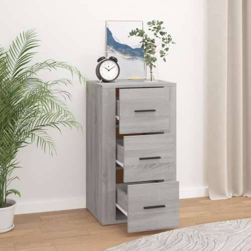 Komoda boja sivog hrasta 40 x 33 x 70 cm od konstruiranog drva - Sivi hrast sonoma 1 Cijena