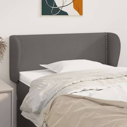 Uzglavlje s ušima sivo 103x23x78/88 cm od umjetne kože - Siva 103 x 23 x 78/88 cm 1 Cijena
