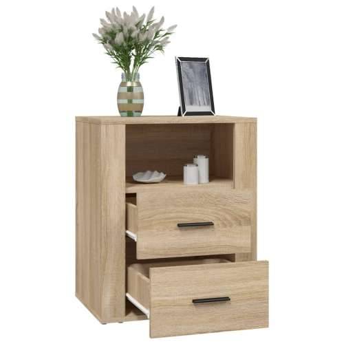 Noćni ormarić boja hrasta 50 x 36 x 60 cm od konstruiranog drva - sonoma hrast 1 Cijena