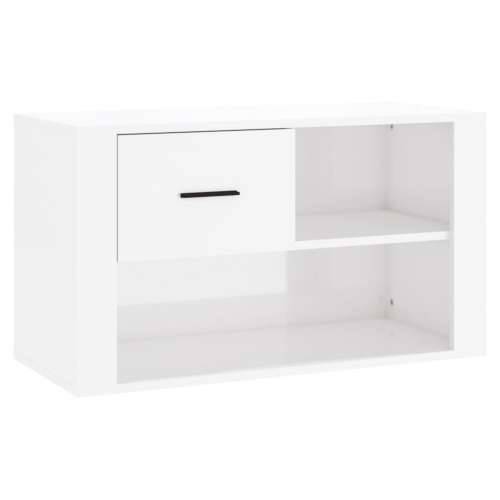 Ormarić za cipele sjajni bijeli 80x35x45 cm konstruirano drvo - Visoko sjajno bijela 1 Cijena