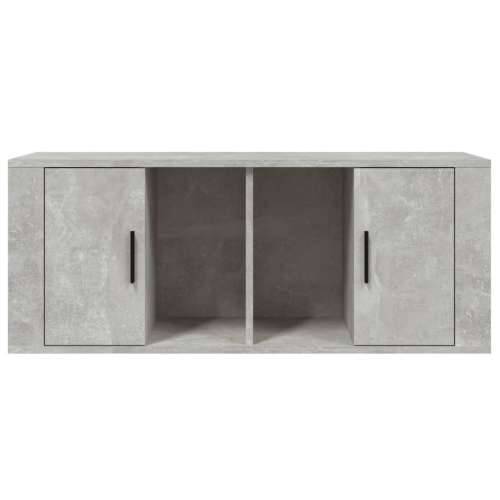 TV ormarić boja betona 100 x 35 x 40 cm od konstruiranog drva - Beton siva 1 Cijena