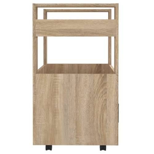 Kuhinjska kolica boja hrasta 60 x 45 x 80 cm konstruirano drvo - sonoma hrast Cijena