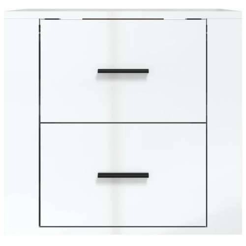 Zidni noćni ormarić bijeli visokog sjaja 50 x 36 x 47 cm - Visoko sjajno bijela 1 Cijena
