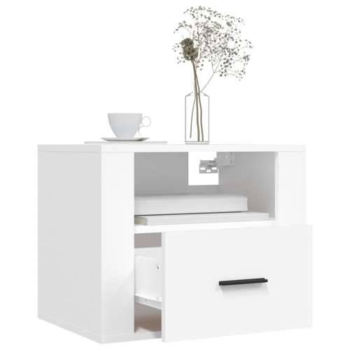 Zidni noćni ormarići 2 kom bijeli 50 x 36 x 40 cm - Bijela 2 Cijena