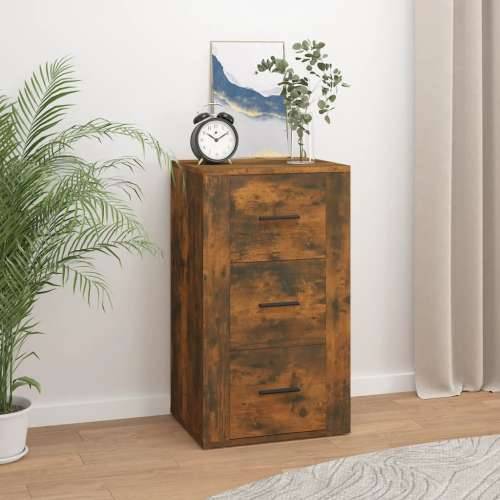 Komoda boja dimljenog hrasta 40 x 33 x 70 cm konstruirano drvo - Dimljeni hrast 1 Cijena