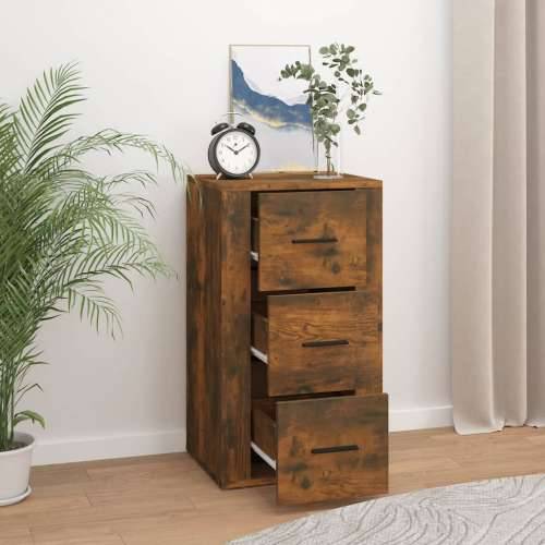 Komoda boja dimljenog hrasta 40 x 33 x 70 cm konstruirano drvo - Dimljeni hrast 1 Cijena
