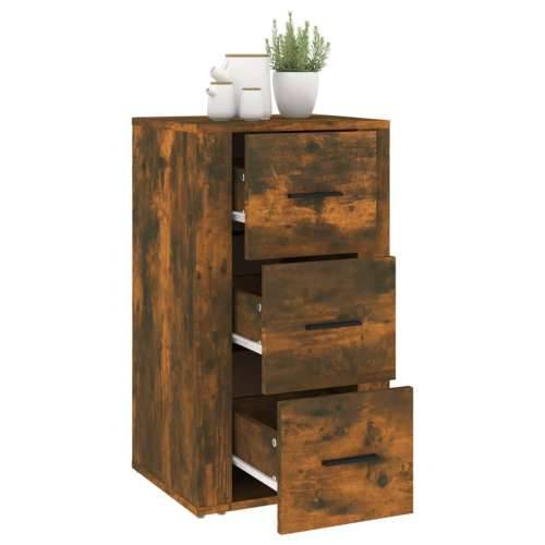 Komoda boja dimljenog hrasta 40 x 33 x 70 cm konstruirano drvo - Dimljeni hrast 1 Cijena