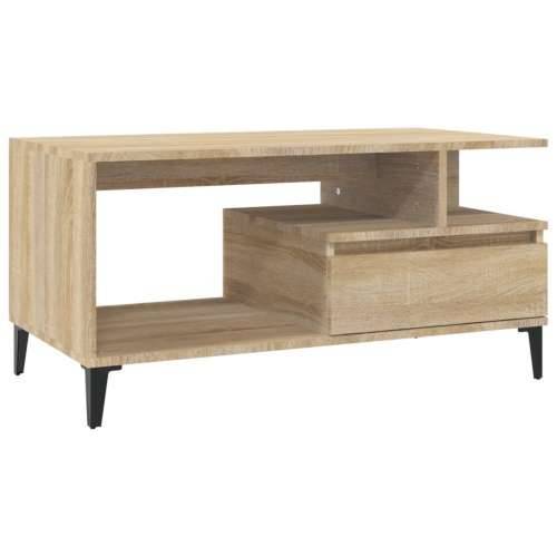 Stolić za kavu boja hrasta 90x49x45 cm konstruirano drvo - sonoma hrast 1 Cijena