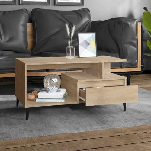 Stolić za kavu boja hrasta 90x49x45 cm konstruirano drvo - sonoma hrast 1 Cijena