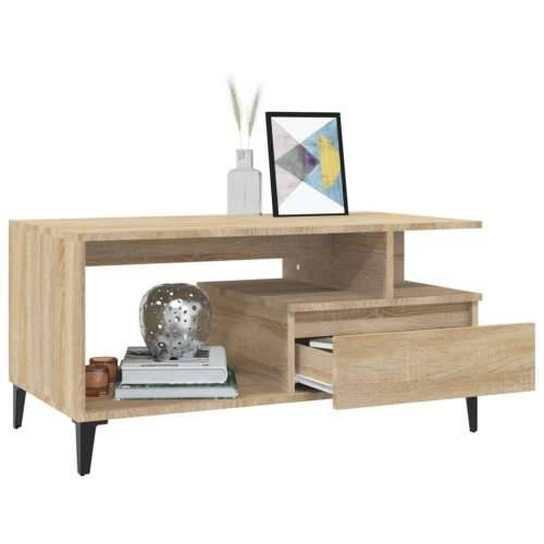 Stolić za kavu boja hrasta 90x49x45 cm konstruirano drvo - sonoma hrast 1 Cijena