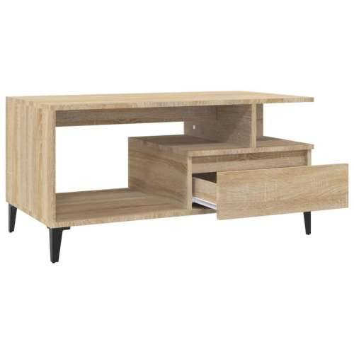 Stolić za kavu boja hrasta 90x49x45 cm konstruirano drvo - sonoma hrast 1 Cijena