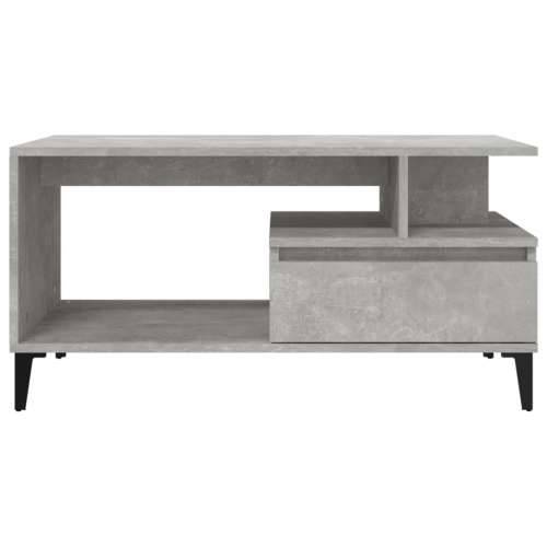 Stolić za kavu boja betona 90x49x45 cm konstruirano drvo - Beton siva 1 Cijena